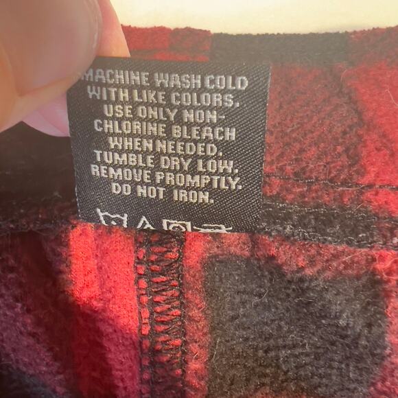 Berkley Jensen Flannel Loungewear Pants Men's XXL Red/Blue Check Sweatpants - Picture 5 of 11